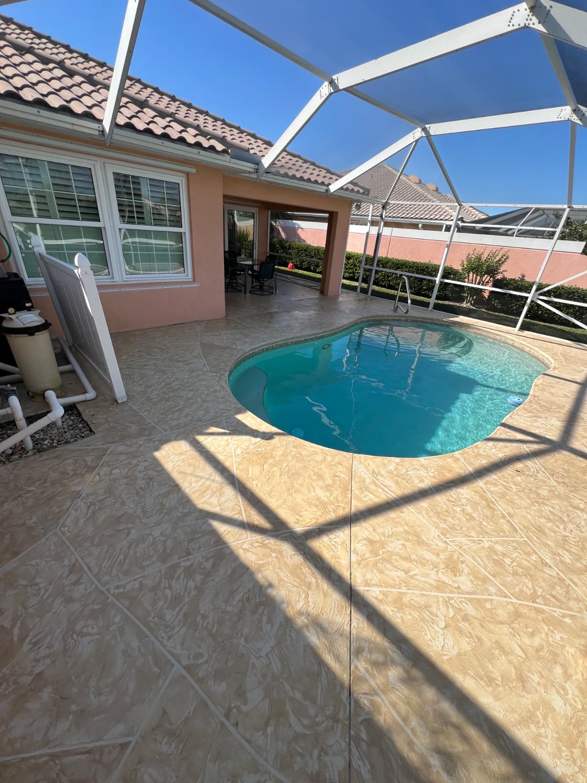 Pool deck cleaning