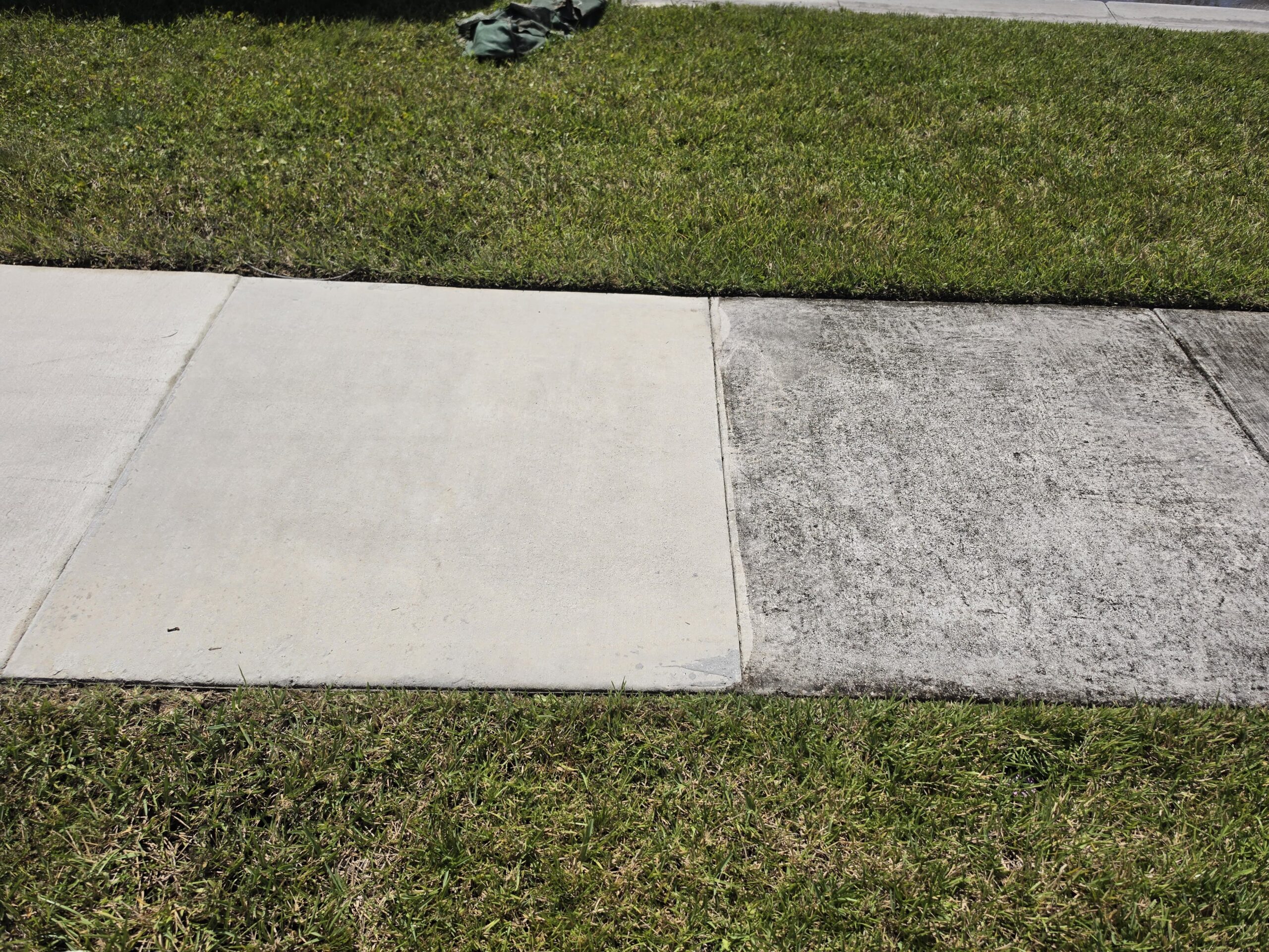 Driveway and sidewalk pressure washing